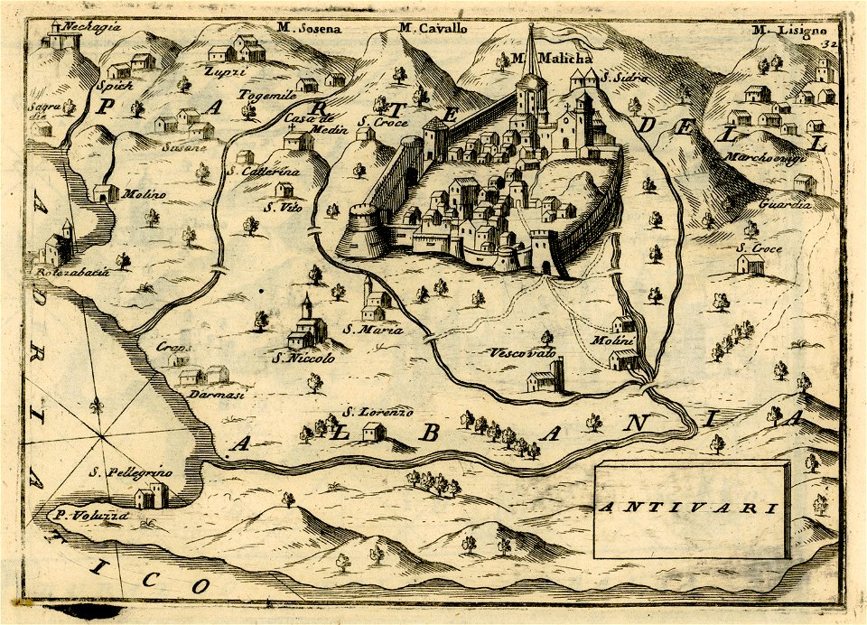 Antivari - Coronelli Vincenzo - 1688