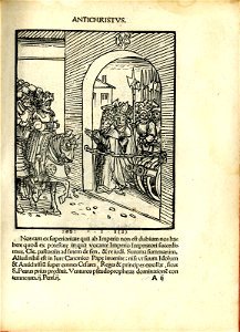 Antithesis figurata vitae Christi et Antichristi (Passional Christi and Antichristi) (BM 1851,0802.2.1-26 5)
