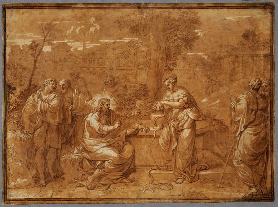 Antoine Bouzonnet-Stella - Le Christ et la Samaritaine-