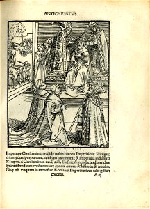 Antithesis figurata vitae Christi et Antichristi (Passional Christi and Antichristi) (BM 1851,0802.2.1-26 6)