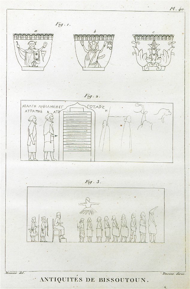 Antiquités de Bissoutoun - Olivier Guillaume Antoine - 1801