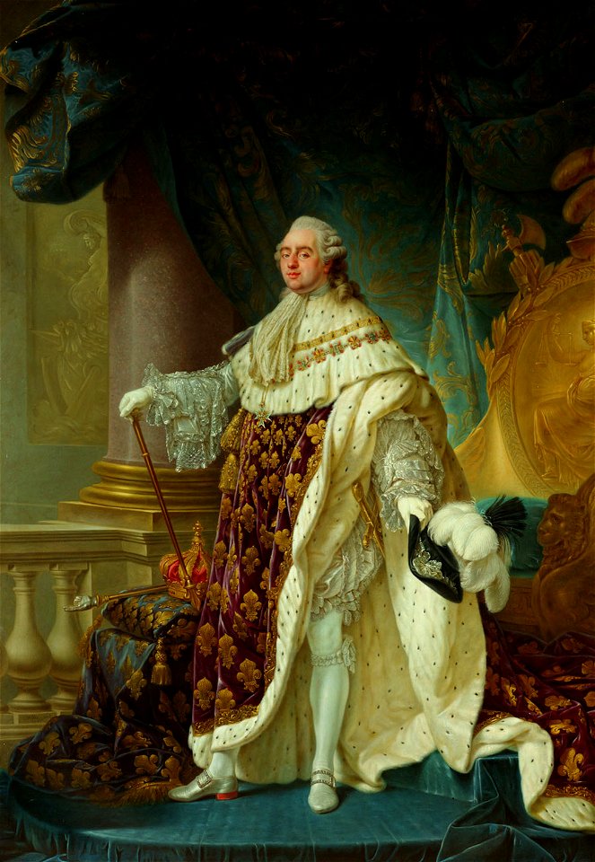Antoine Francois Callet - König Ludwig XVI. (1754-1793) von Frankreich im Krönungsornat - GG 3444 - Kunsthistorisches Museum
