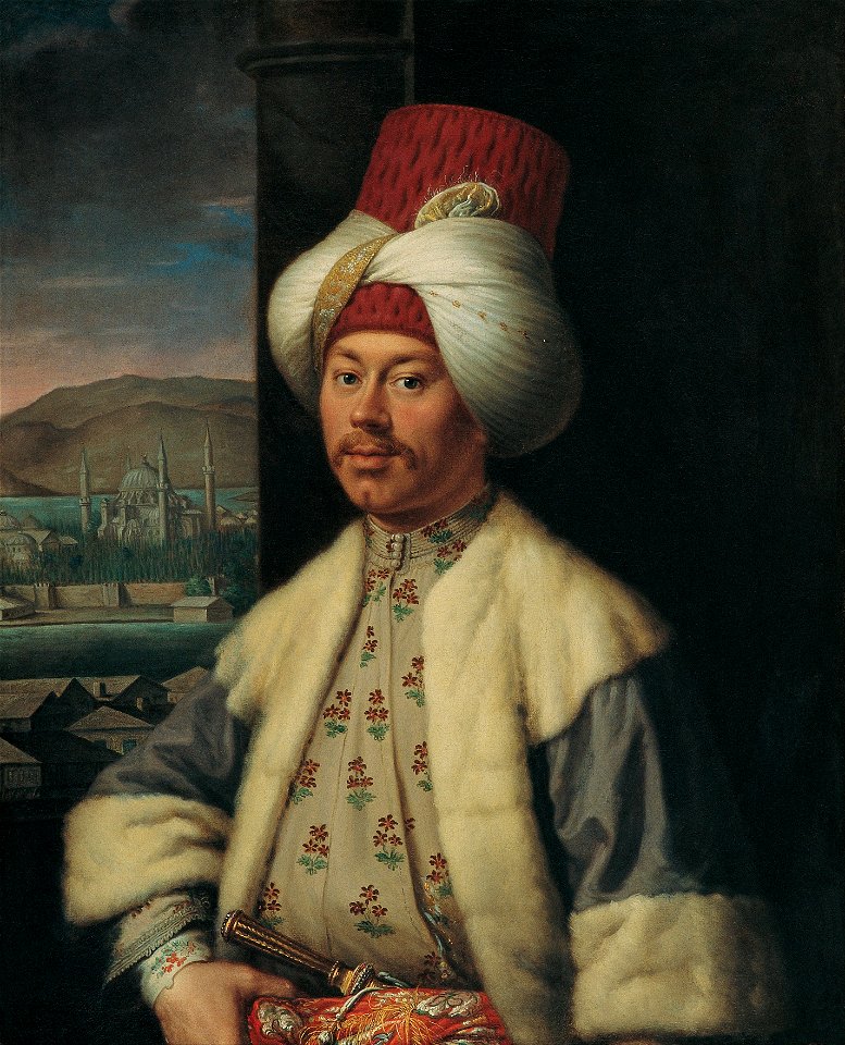 Antoine de Favray - A European in Turkish Costume - Google Art Project