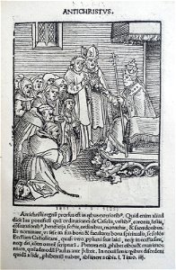 Antithesis figurata vitae Christi et Antichristi (Passional Christi and Antichristi) (BM 1851,0802.2.1-26 34)