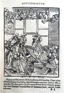 Antithesis figurata vitae Christi et Antichristi (Passional Christi and Antichristi) (BM 1851,0802.2.1-26 45)