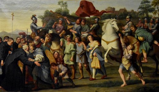 Antoine Dieu - Saint Nil rencontrant l'empereur Othon 02