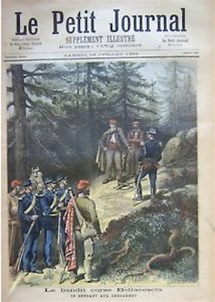 Antoine Bonelli (doc) 1892, Bellacoscia se rend aux gendarmes (Le Petit Journal)