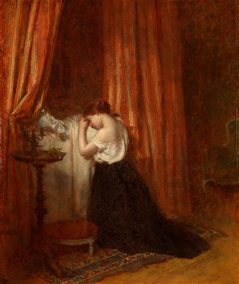 Antoine Emile Plassan (1817-1903) - Prayer - RCIN 403693 - Royal Collection