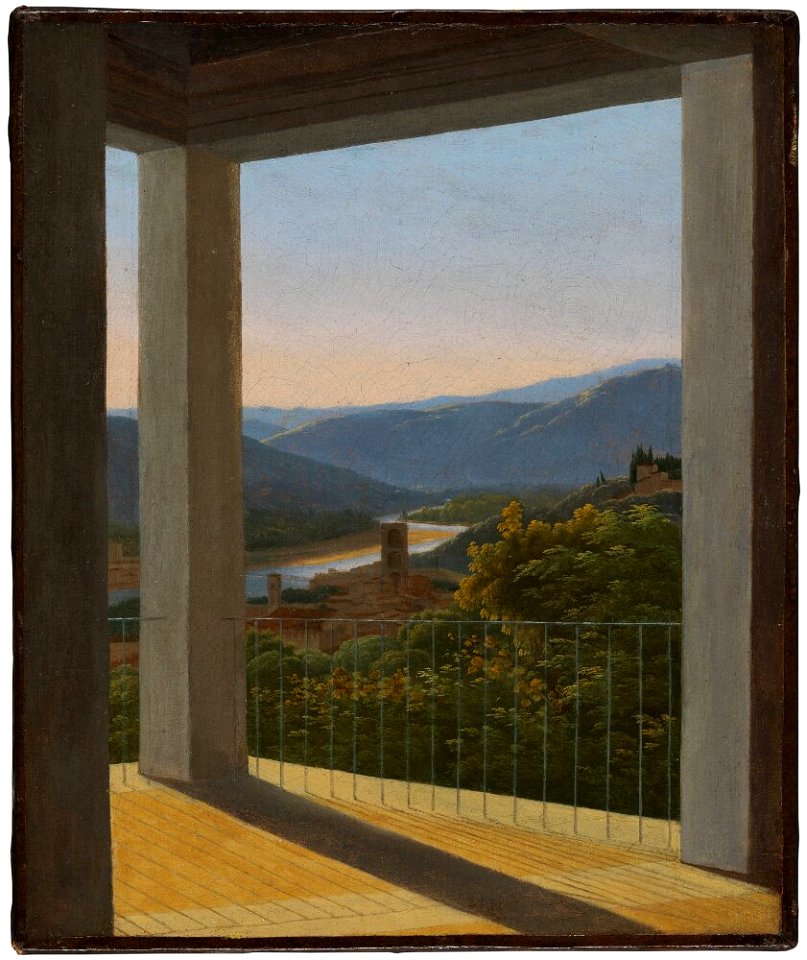 Antoine Félix Boisselier - View From a Loggia - NM 7374 - Nationalmuseum