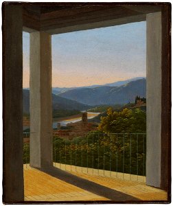 Antoine Félix Boisselier - View From a Loggia - NM 7374 - Nationalmuseum