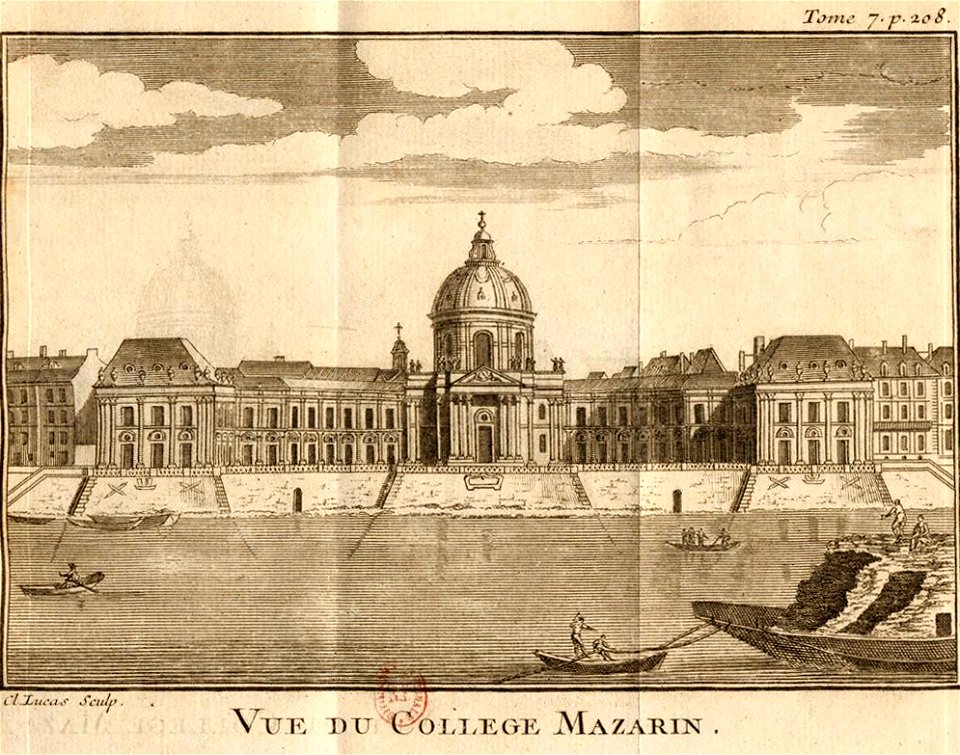Antoine Hérisset-Description de Paris de Versailles-Piganiol-Collège Mazarin
