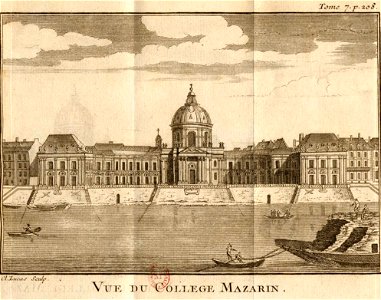 Antoine Hérisset-Description de Paris de Versailles-Piganiol-Collège Mazarin