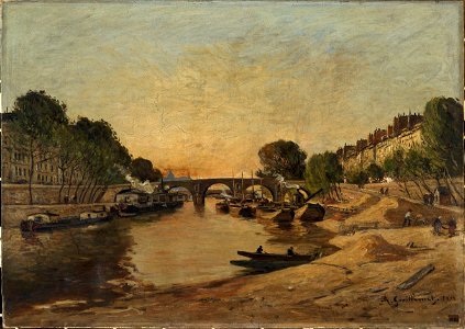 Antoine Guillemet - La Seine et le Pont Marie - P1082 - Musée Carnavalet