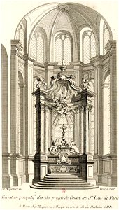 Antoine Hérisset-Juste-Aurèle Meissonnier- Projet d'un autel de Saint Leu de Paris