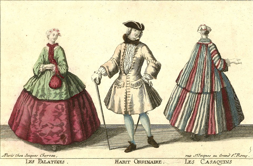 Antoine Hérisset-Les Palatines. Habit ordinaire. Les Casaquins -Rijksmuseum