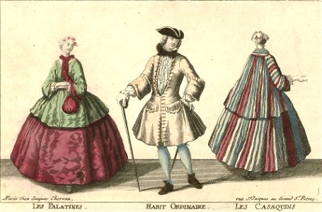 Antoine Hérisset-Les Palatines. Habit ordinaire. Les Casaquins -Rijksmuseum