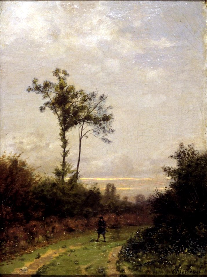 Antoine Chintreuil--Paysage en automne--Reims
