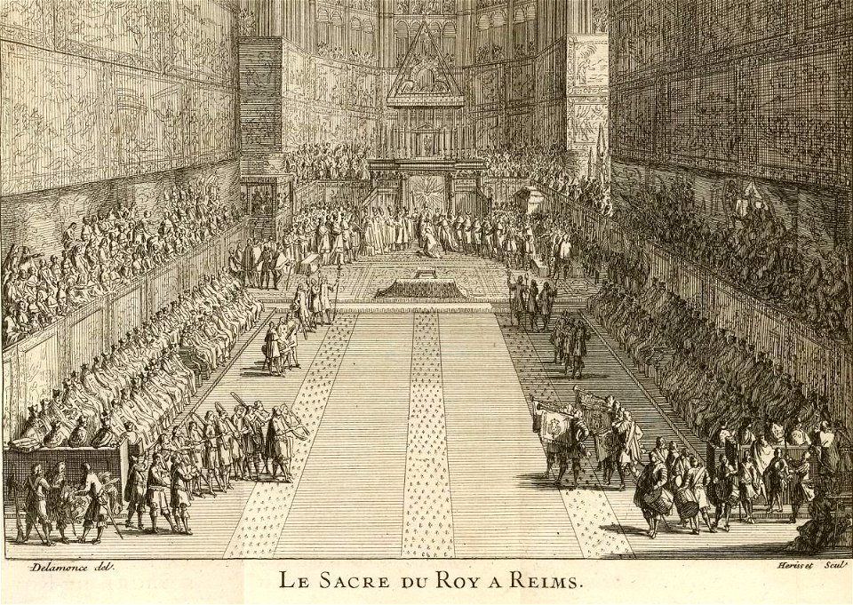 Antoine Hérisset - Piganiol de La Force-Nouvelle description de la France-Sacre du roi à Reims