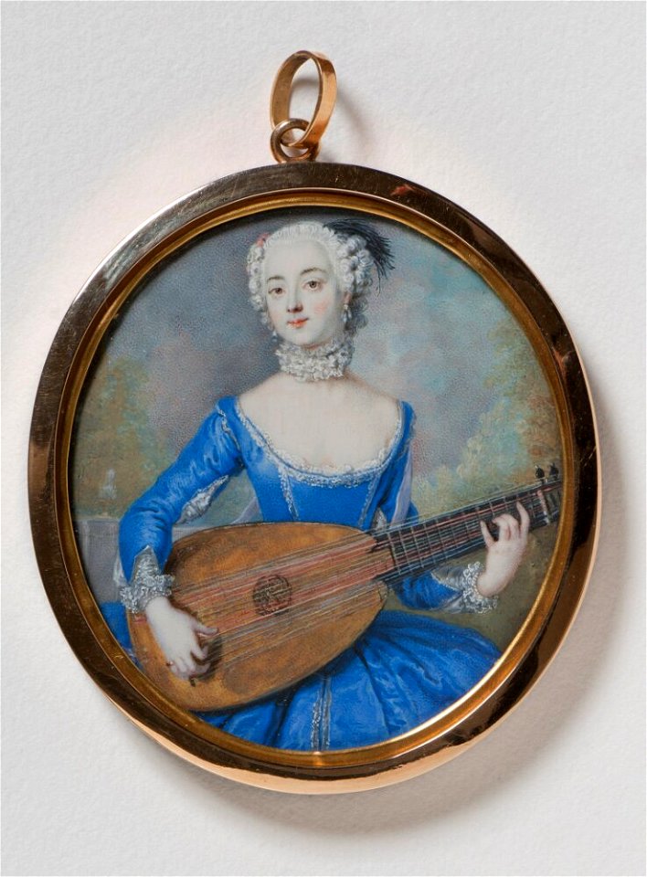 Antoine Pesne - The Baroness Eleonora von Keyserlingk,born Countess von Schlieben-Sanditten - NMB 2593 - Nationalmuseum