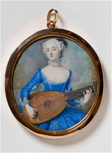 Antoine Pesne - The Baroness Eleonora von Keyserlingk,born Countess von Schlieben-Sanditten - NMB 2593 - Nationalmuseum