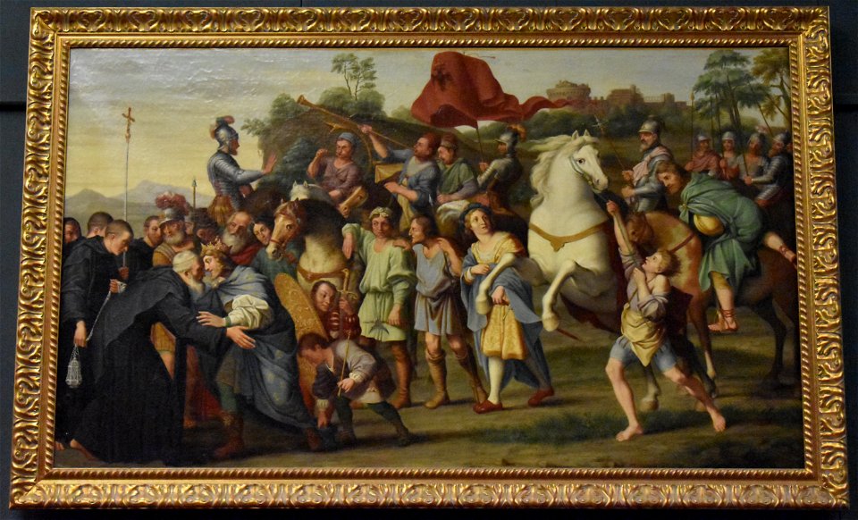 Antoine Dieu - Saint Nil rencontrant l'empereur Othon 01