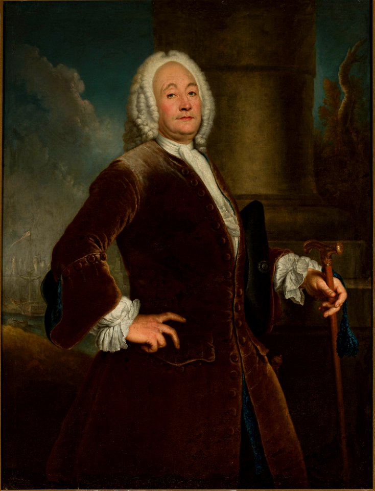 Antoine Pesne - Portrait of Heinrich Voguell (1681–^) - 186685 - National Museum in Warsaw