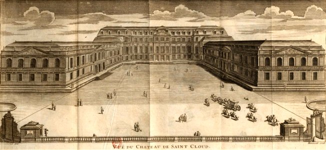 Antoine Hérisset - Description de Paris de Versailles - Piganiol - Château de Saint Cloud
