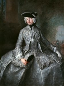 Antoine Pesne hofdame ; Prinzessin Amalia von Preussen als Amazone