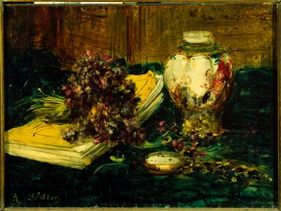 Antoine Vollon - Violets - Google Art Project