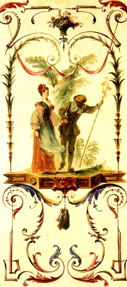 Antoine Watteau - Cajoler - WGA25492