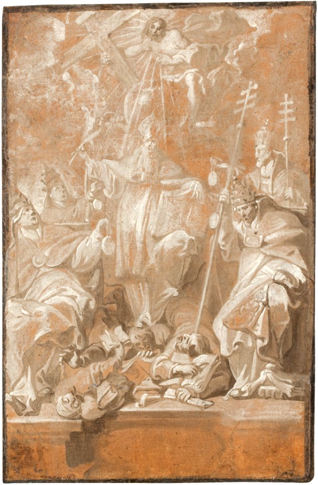Antoine Sallaert - The four fathers of the church with St Lambert