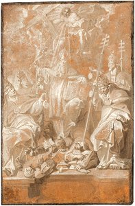 Antoine Sallaert - The four fathers of the church with St Lambert