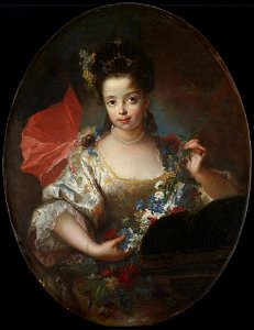 Antoine Pesne; Previously attributed to Nicolas de Largilliere - Portrait of Ursule-Anne Dubuisson - 61.3 - Minneapolis Institute of Arts