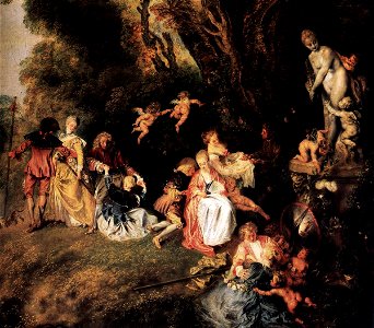 Antoine Watteau - Pilgrimage to Cythera (detail) - WGA25456