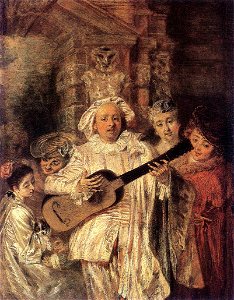 Antoine Watteau - Gilles and his Family - WGA25447