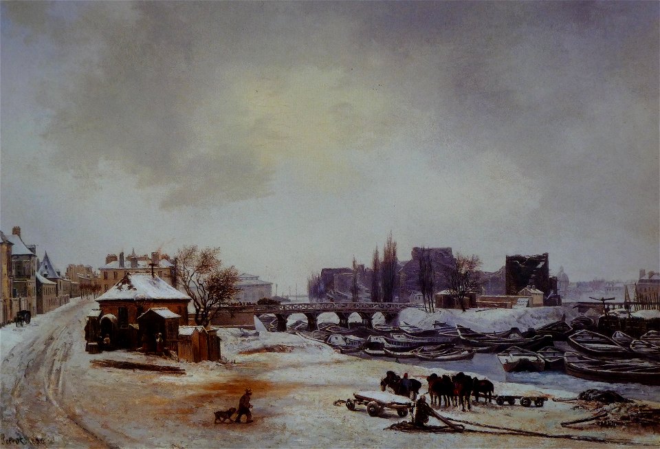 Antoine Perrot pont de Grammont lors de l'hiver 1830 Carnavalet