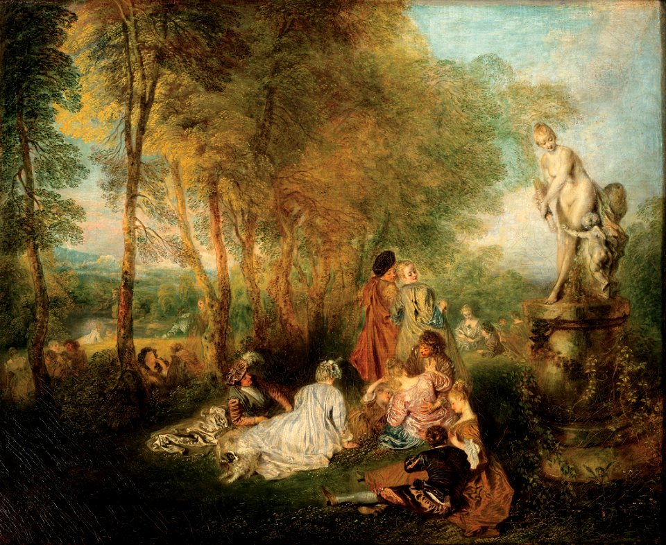 Antoine Watteau - The Feast of Love - Google Art Project