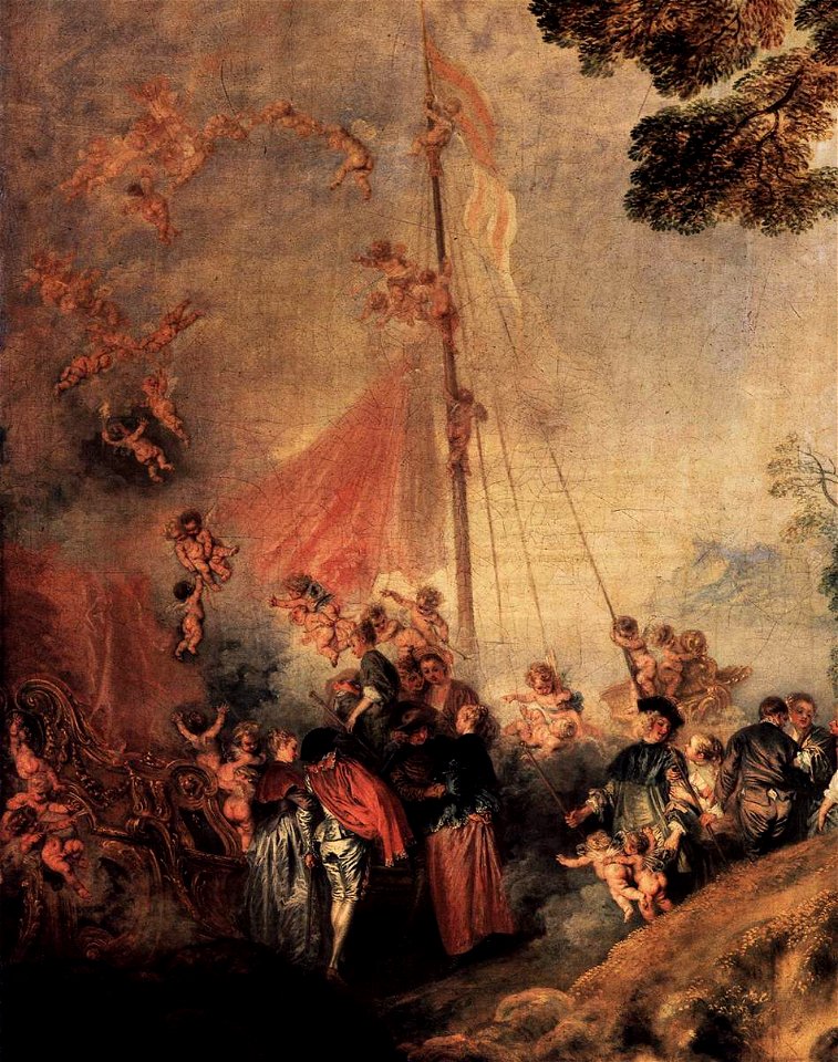 Antoine Watteau - Pilgrimage to Cythera (detail) - WGA25455