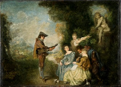 Antoine Watteau - The Love Lesson - Google Art Project