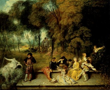 Antoine Watteau - Pleasures of Love - Google Art Project