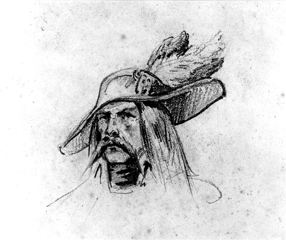 Antoine-Charles-Horace Vernet - Head of a Soldier - Walters 371585
