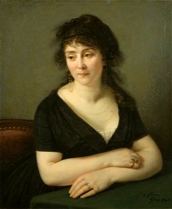 Antoine-Jean Gros (1771-1835) - Madame Catherine Bruguière, née Sardon - K2992 - Bristol City Museum and Art Gallery. Free illustration for personal and commercial use.