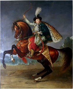 Antoine-Jean Gros - Equestrian portrait of prince Boris Yusupov - Google Art ProjectFXD