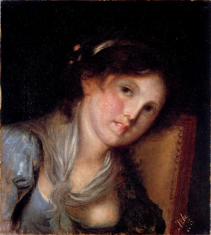 Anton Ažbe - Portret deklice