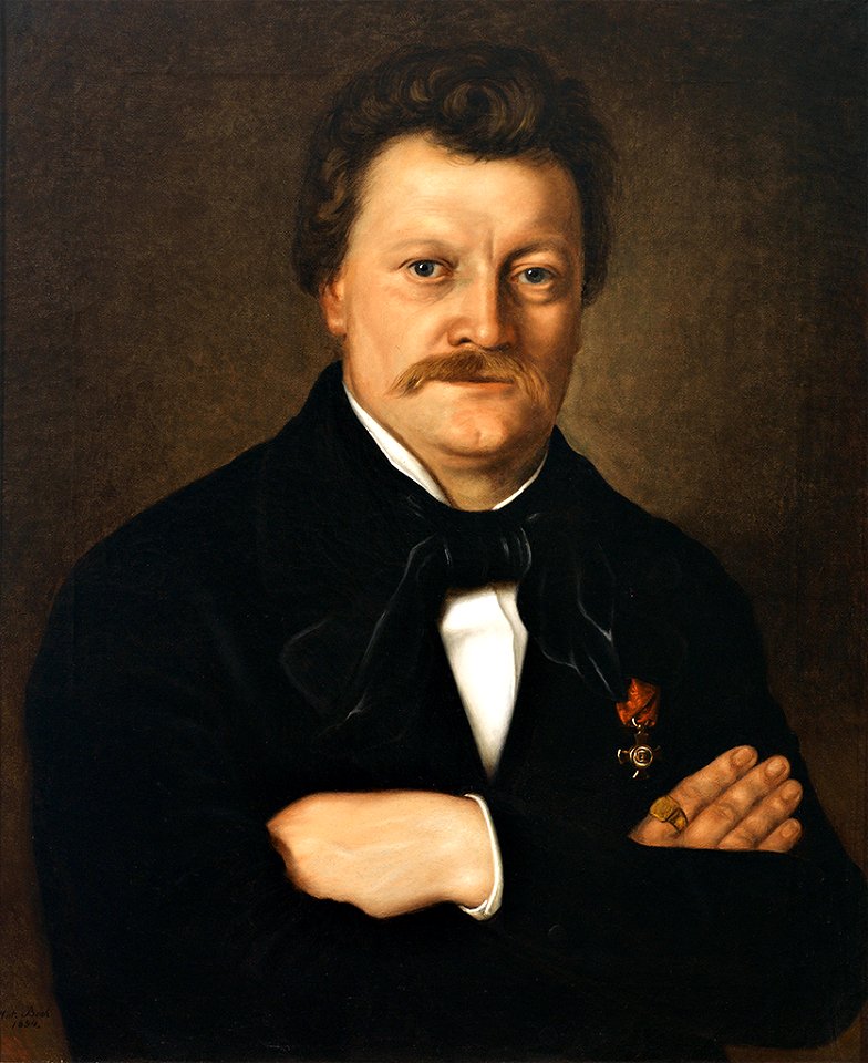 Anton Boch Portrait des Dr J Schmid aus Lauterach 1854