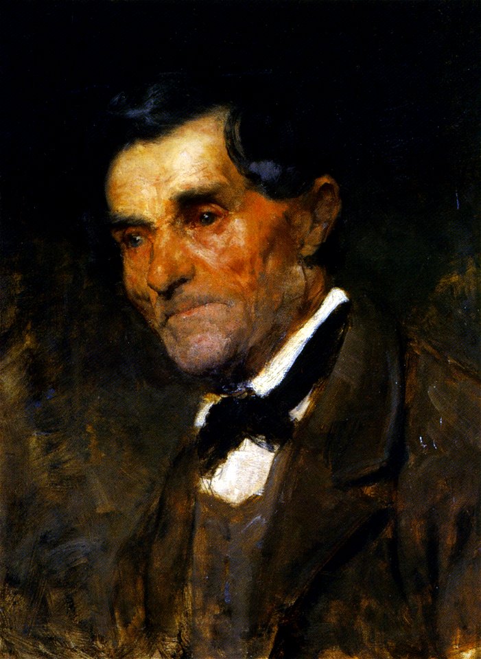 Anton Ažbe 1890 Man in a bow tie