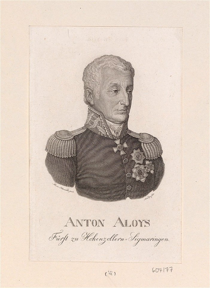 Anton Aloys de Hohenzollern. Free illustration for personal and commercial use.