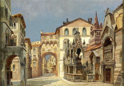 Anton Brioschi Scagliergräber in Verona