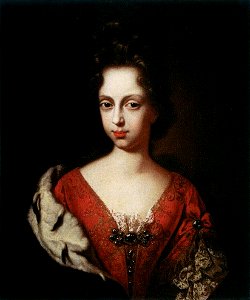 Anton Domenico Gabbiani - Portrait of Anna Maria Luisa de' Medici as a Young Woman - WGA8363. Free illustration for personal and commercial use.