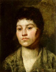 Anton Ažbe 1888 portrait of a girl